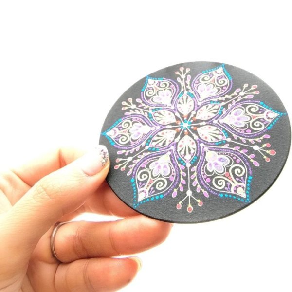 画像4: ピーコックぬりえ曼荼羅🄬ワークショップラウンドタイプ（銀行振込用） (4)