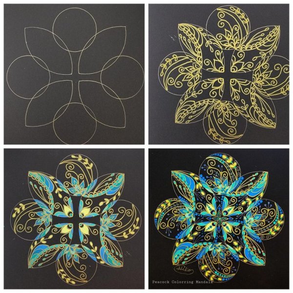 画像6: ピーコックぬりえ曼荼羅認定講座　対面　（銀行振込用） (6)