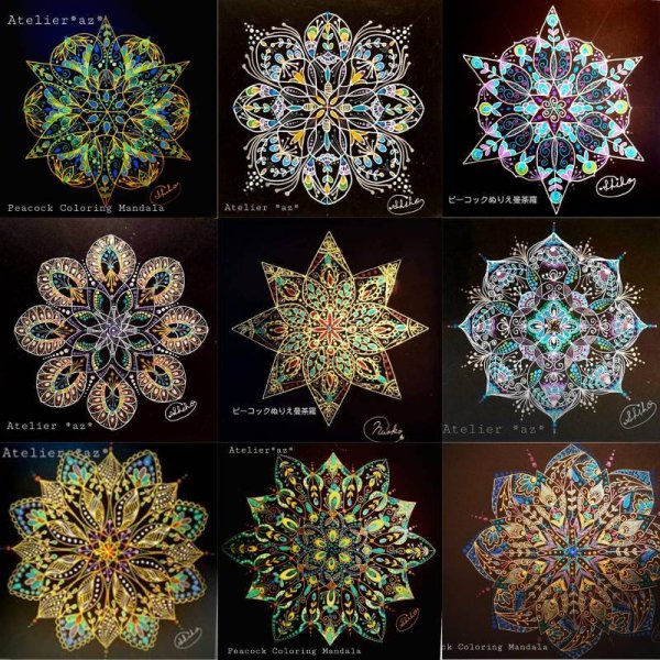 画像8: ピーコックぬりえ曼荼羅認定講座　対面　（銀行振込用） (8)