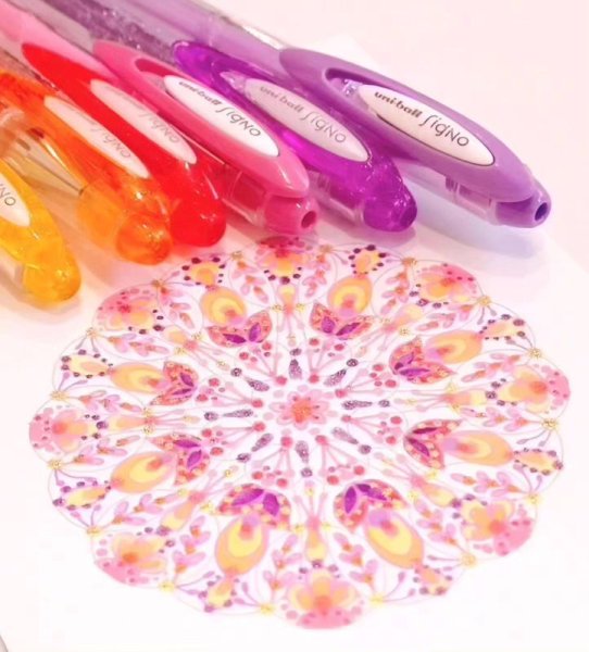 画像4: ポストカードぬりえ20枚セット（模様テキストプレゼント！） (4)